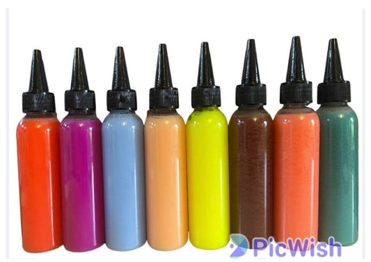 6 x 100ml squeezy wax bottles