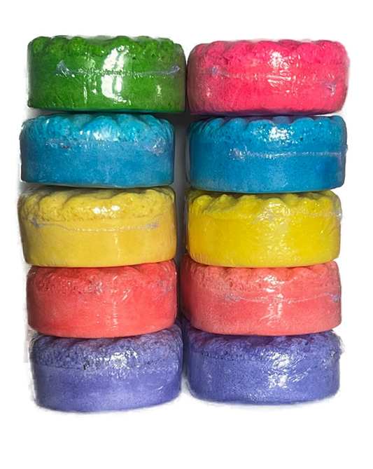 SOAP FILLED EXFOLIATING SPONGES X 6