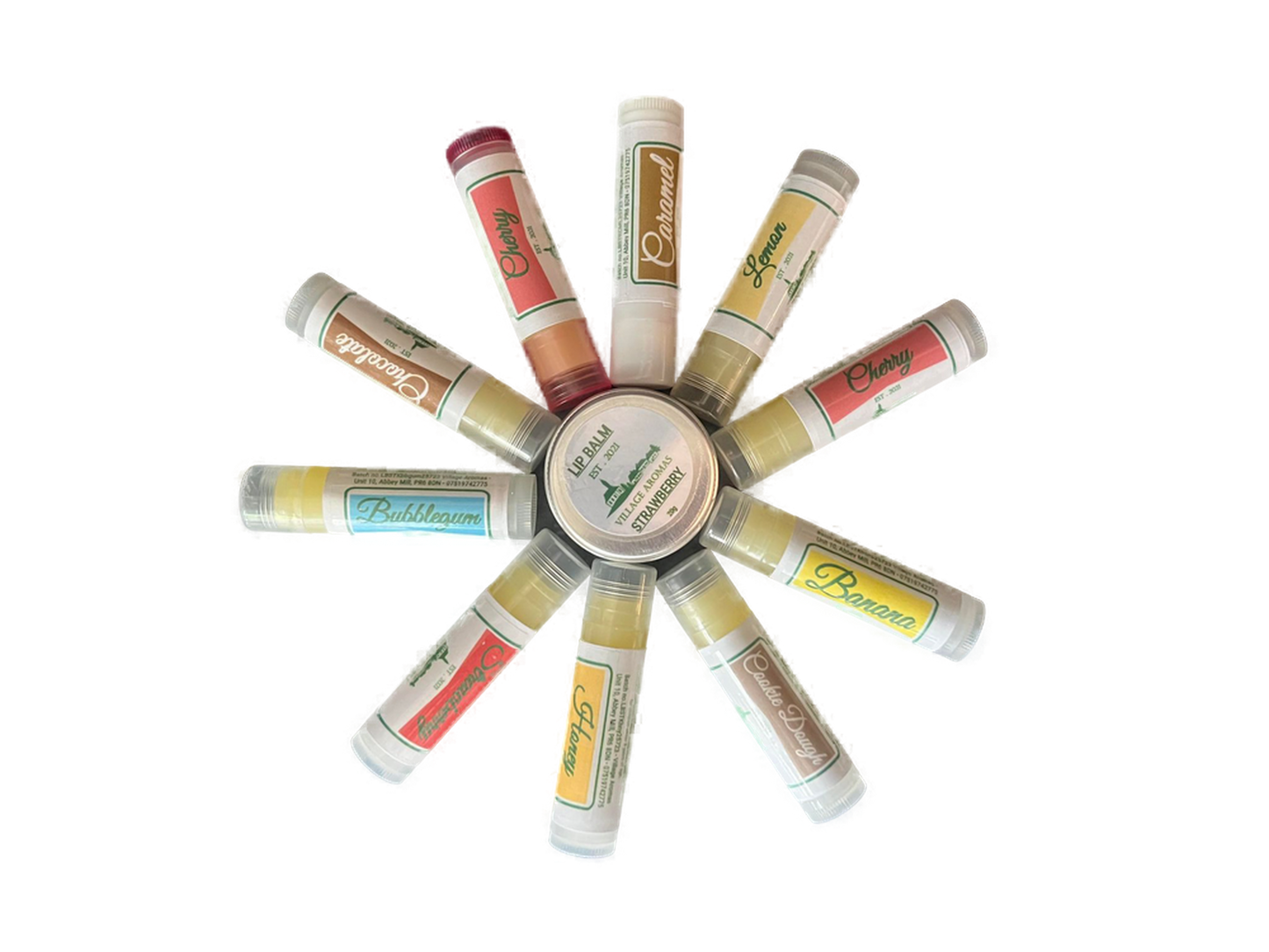 FLAVOURED LIP BALM STICKS X 6